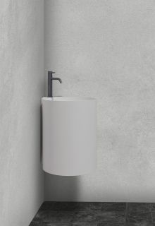 Подвесная раковина ABBER Stein AS2625 42см белый матовый