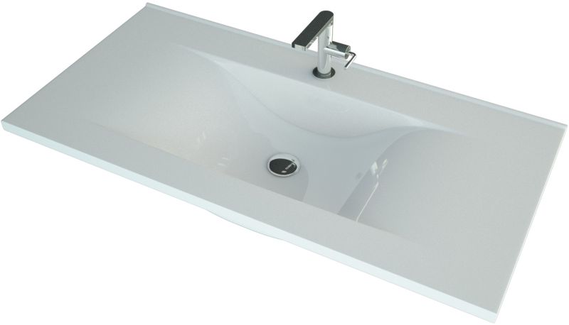 Мебельная раковина Andrea SV 100см белый 00000010946