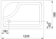 Душевой поддон Royal Bath 120x80см левый белый RB8120BP-L