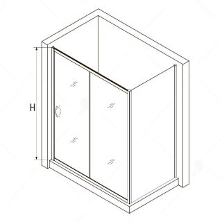 Душевой уголок RGW PA-76-1 (PA-016 + Z-060-2) 350876169-11 160x90см хром