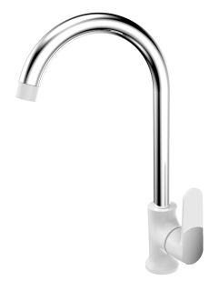 Смеситель для кухни РМС SL123W-017F хром/белый