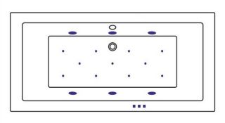 Гидромассажная ванна Whitecross Savia Duo 0103.170080.100.RELAX.GL 170x80см Relax золото