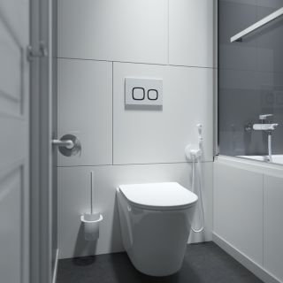 Клавиша смыва IDDIS Unifix 004 UNI04WBi77 белый матовый