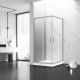 Душевой уголок Veconi Rovigo RV-83, 1200х800х1950, никель брашинг, прозрачное стекло