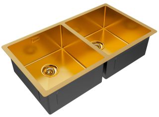 Мойка кухонная Paulmark Gerberg PM237844-BG брашированное золото