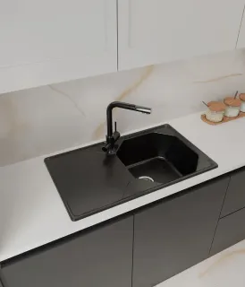 Мойка кухонная GranFest UNIQUE U-840L черный
