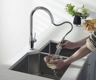 Смеситель для кухни Timo Saona с выдвижной лейкой хром 2336/00FL