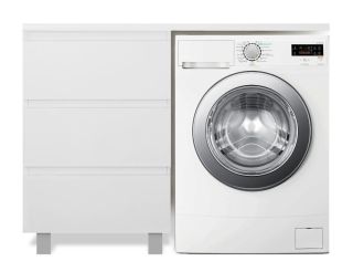 Напольная тумба с раковиной Эстет Dallas Luxe ФР-00002922 Л 140см три ящика белый