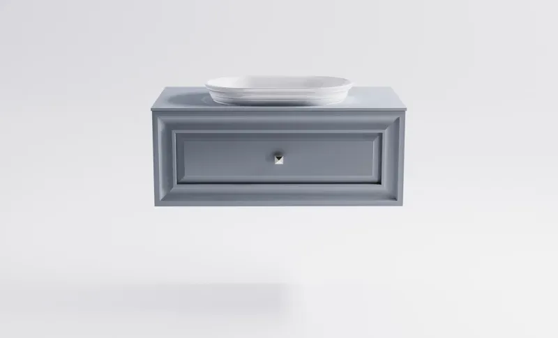 Тумба с раковиной Astra-Form Шарм 4631177715136 100 см голубой матовый