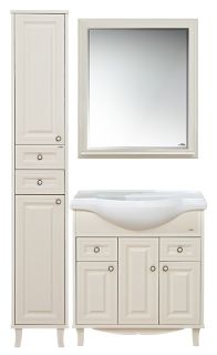 Напольный шкаф - пенал Misty Шармель 35см левый бежевый