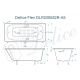 Ванна чугунная Delice Flex DLR230632R-AS 180х85 с отверстиями под ручки и антискользящим покрытием