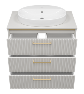 Напольная тумба под раковину Brevita Elche УТ000023945 81 см серый