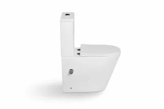 Унитаз-компакт SantiLine SL-5014SM-BD с функцией биде и встроенным смесителем белый