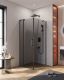 Душевой уголок CEZARES SLIDER-AH-1-90-80/90-GRIGIO-NERO