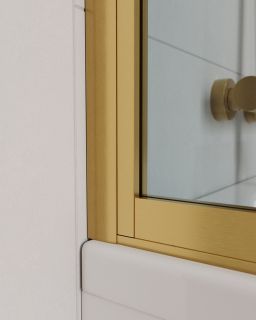 Шторка на ванну CEZARES SLIDER-VF-11-90/150-C-BORO брашированное золото