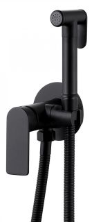Гигиенический душ со смесителем ABBER Weiss Insel чёрный матовый AF8025B