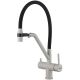 Смесители для кухни Gappo G4398-81 под фильтр с гибким изливом белый/чёрный