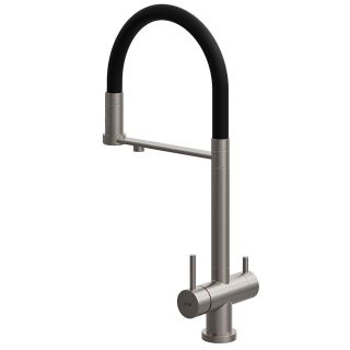 Смеситель для кухни Kohr Berga Series 1LQ280204SB-0000A никель/чёрный