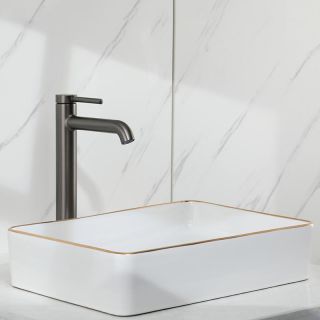 Смеситель для раковины Gappo G1006-29 оружейная сталь