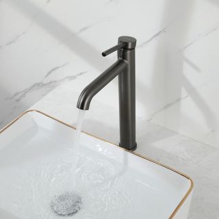 Смеситель для раковины Gappo G1006-29 оружейная сталь