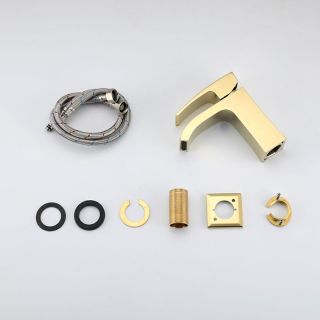 Смеситель для раковины Gappo G1007-3 золото