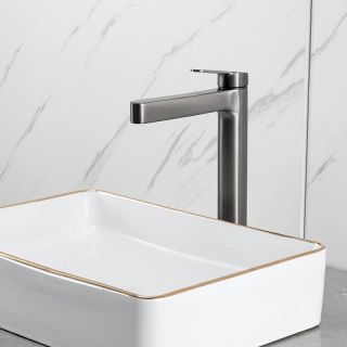 Смеситель для раковины Gappo G1099-89 оружейная сталь