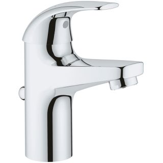 Смеситель для раковины GROHE BauCurve 32805000 однорычажный DN 15, с донным клапаном, хром 32805000
