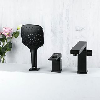 Смеситель на борт ванны Gappo G1117-6 чёрный