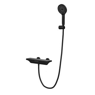 Смеситель для ванны и душа Kohr Thermostatic 1WN820301DB-0000A с термостатом чёрный