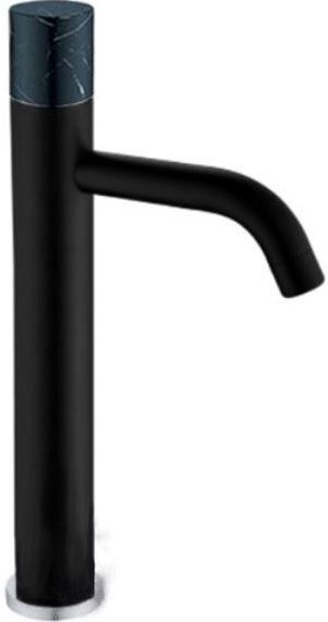 Смеситель для накладной раковины Boheme Stick чёрный 122-B-MR-B