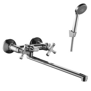 Смеситель для ванны Decoroom с ручным душем хром DR47043