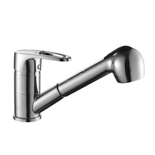 Смеситель для кухни Decoroom с выдвижным изливом хром DR67023