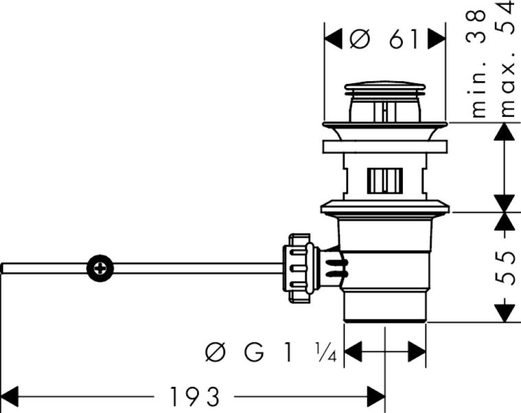 Смеситель Hansgrohe Vernis Blend 71550670 для раковины