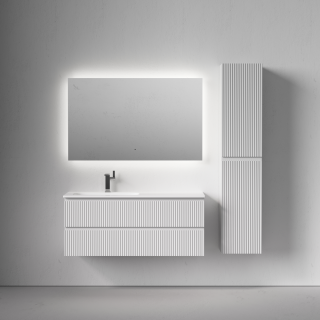 Тумба подвесная под раковину Sancos Snob R SNR120LW левая 120 см Bianco