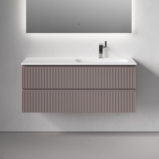 Тумба подвесная под раковину Sancos Snob R SNR120RSM правая 120 см Doha Soft