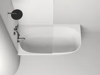 Ванна из искусственного камня Salini Sofia Corner L S-Sense 102515GRH 170x85см RAL снаружи