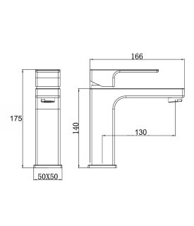 Смеситель для раковины Stella Polar Савойя S3021 однорычажный SP-00001959 матовое золото