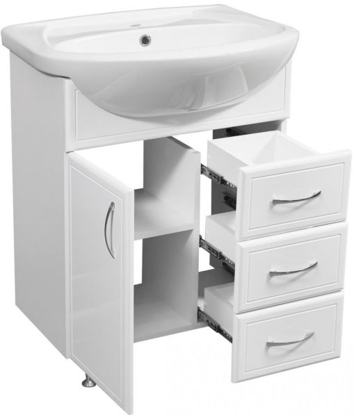 Тумба под раковину Stella Polar Концепт 65см белый SP-00000057