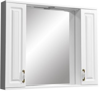 Зеркало-шкаф с подсветкой Stella Polar Кармела 100см ольха белая SP-00000187