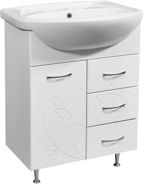 Тумба под раковину Stella Polar Фантазия 65см белый SP-00000228