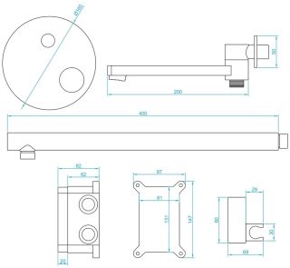 Душевая система RGW Shower Panels SP-55G золото 51140855-06
