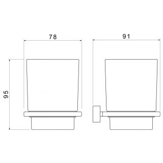Стакан для зубных щёток Timo Torne 43033/00 хром