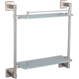 Полка стеклянная двухуровневая Gappo G1707-2 хром