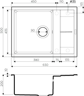 Мойка кухонная Omoikiri Sumi 65-SA Tetogranit/бежевый