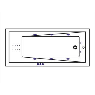 Гидромассажная ванна WHITECROSS Wave Slim 0111.160070.100.SMARTNANO.CR 160x70 см Smart Nano хром