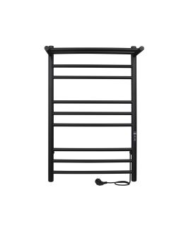 Полотенцесушитель электрический Indigo Line Trinity LСLTE70-40PBRRt с полкой 70x40 см чёрный муар