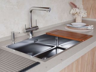 Мойка кухонная Omoikiri Tadzava 75-U/I сталь