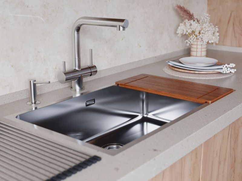 Мойка кухонная Omoikiri Tadzava 75-U/I сталь