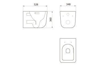 Комплект унитаза с инсталляцией Point Меркурий 879235pKA00+PN41831 с сиденьем Микролифт