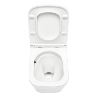 Унитаз подвесной TECEspring S 9700996 безободковый с сиденьем смыв торнадо белый